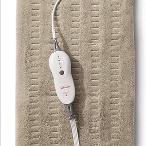 Sunbeam King-Size Moist Integrated Heating Pad, Beige
